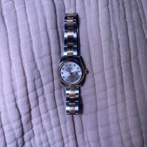 Women’s datejust Rolex with diamonds